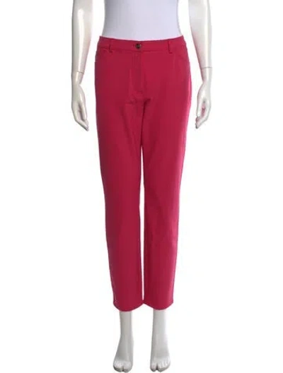 Pre-owned Escada Straight Leg Pants In Pink
