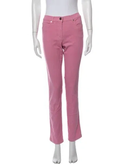 Pre-owned Escada Straight Leg Pants In Pink