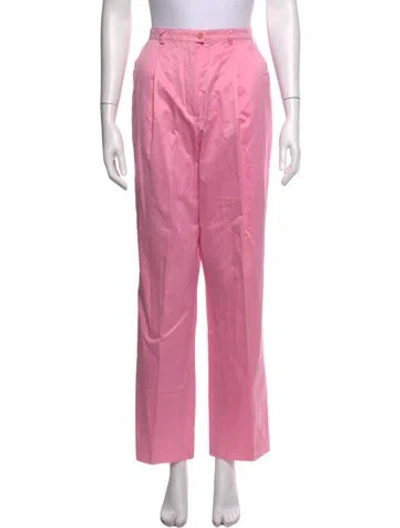 Pre-owned Escada Straight Leg Pants In Pink