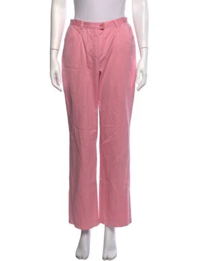 Pre-owned Escada Straight Leg Pants In Pink