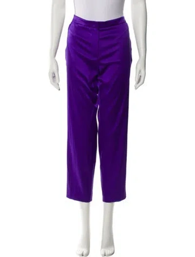 Pre-owned Escada Straight Leg Pants In Purple