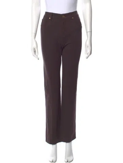 Pre-owned Escada Straight Leg Pants In Purple