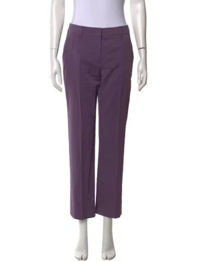 Pre-owned Escada Straight Leg Pants In Purple