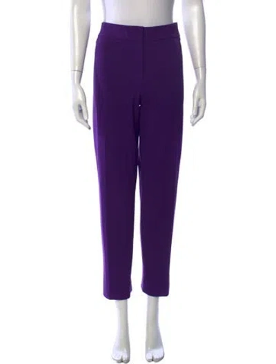 Pre-owned Escada Straight Leg Pants In Purple