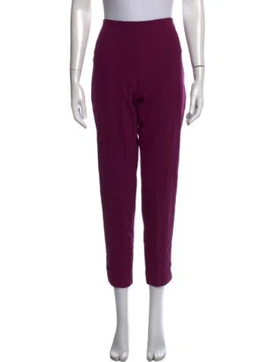 Pre-owned Escada Straight Leg Pants In Purple