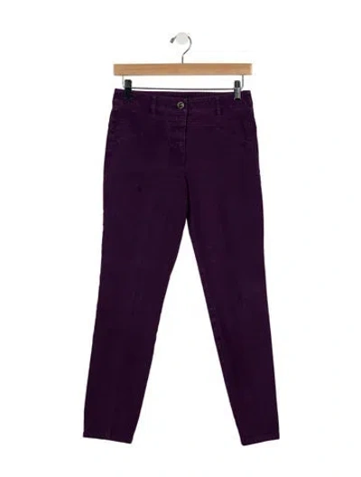 Pre-owned Escada Straight Leg Pants In Purple