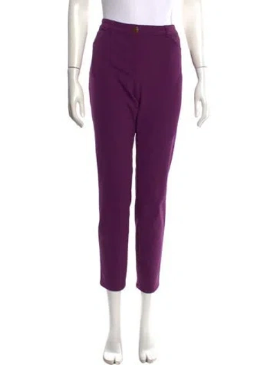 Pre-owned Escada Straight Leg Pants In Purple