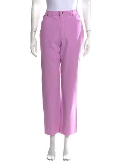 Pre-owned Escada Straight Leg Pants In Purple
