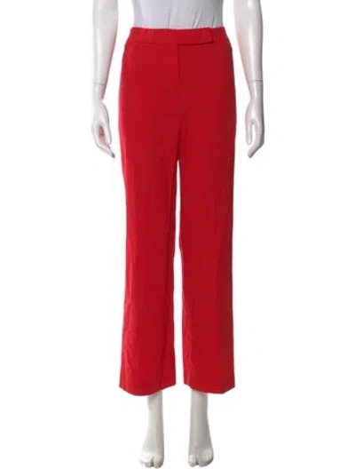 Pre-owned Escada Straight Leg Pants In Red