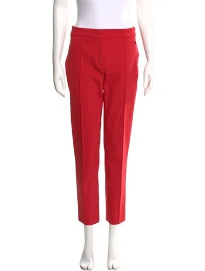 Pre-owned Escada Straight Leg Pants In Red
