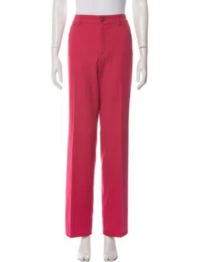 Pre-owned Escada Straight Leg Pants In Red