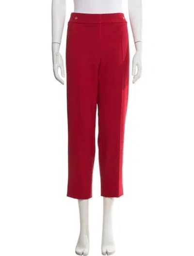 Pre-owned Escada Straight Leg Pants In Red