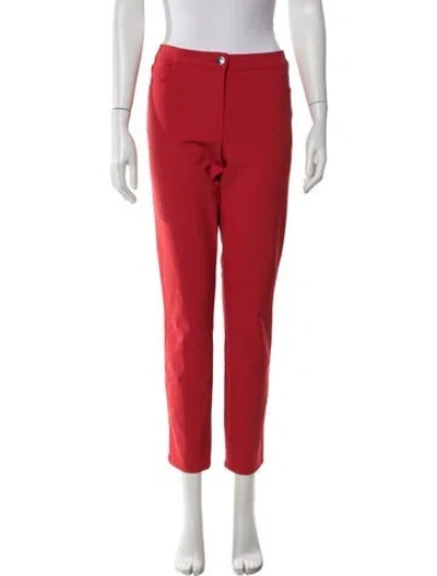 Pre-owned Escada Straight Leg Pants In Red
