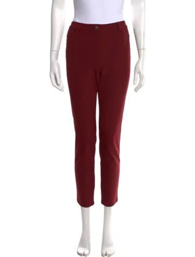 Pre-owned Escada Straight Leg Pants In Red