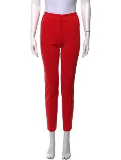 Pre-owned Escada Straight Leg Pants In Red