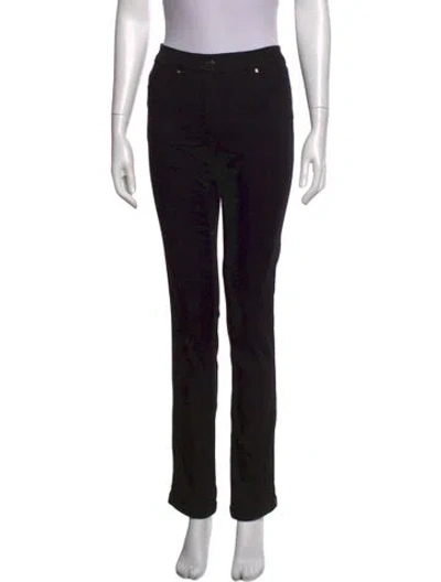 Pre-owned Escada Straight Leg Pants W/ Tags In Black