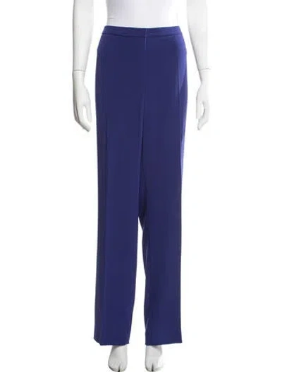 Pre-owned Escada Straight Leg Pants W/ Tags In Blue