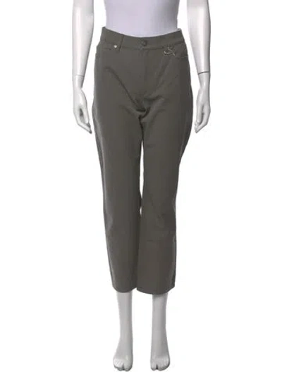 Pre-owned Escada Straight Leg Pants W/ Tags In Grey