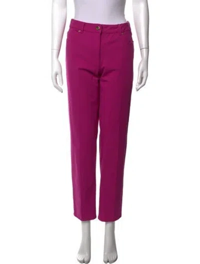 Pre-owned Escada Straight Leg Pants W/ Tags In Pink