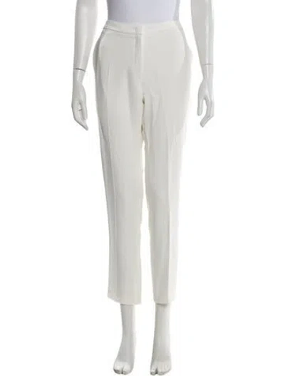Pre-owned Escada Straight Leg Pants W/ Tags In White