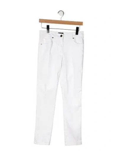 Pre-owned Escada Straight Leg Pants W/ Tags In White