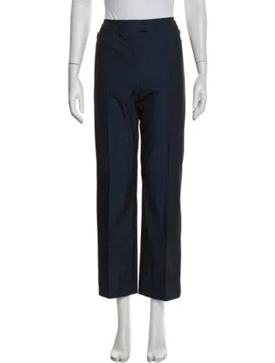 Pre-owned Escada Straight Leg Pants In White