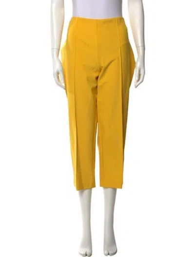 Pre-owned Escada Straight Leg Pants In Yellow