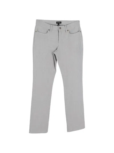 Pre-owned Escada Straight-leg Trousers In Gray