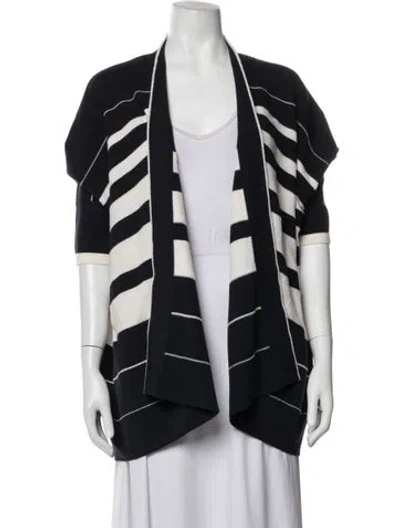 Pre-owned Escada Striped Jacket In Blue