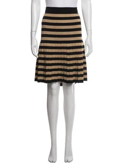 Pre-owned Escada Striped Mini Skirt In Multi
