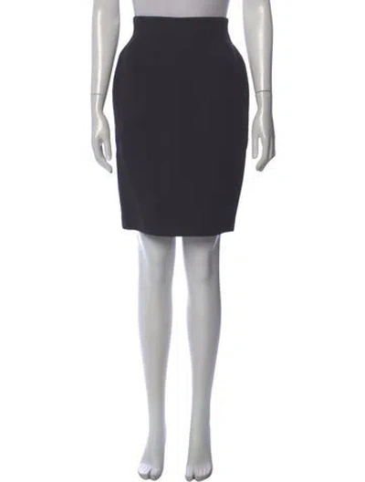 Pre-owned Escada Studded Accents Knee-length Skirt In Gray