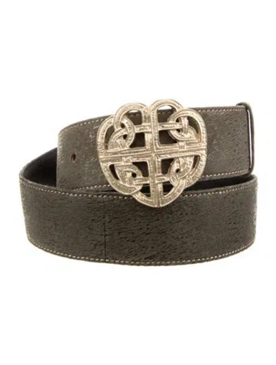 Pre-owned Escada Suede Belt In Multi
