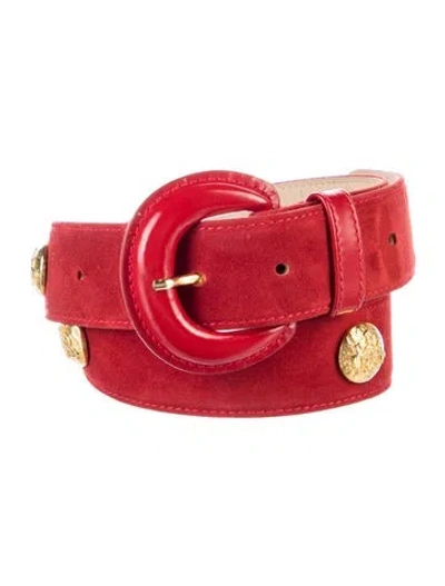 Pre-owned Escada Suede Belt In Multi