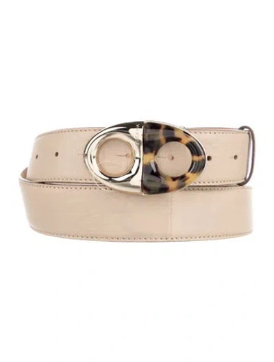 Pre-owned Escada Suede Belt In Neutral