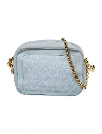 Pre-owned Escada Suede Crossbody Bag In Blue