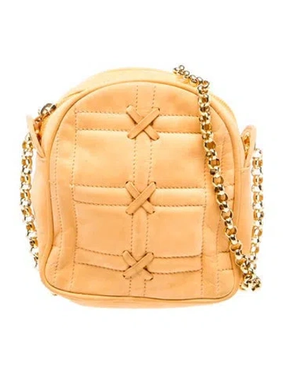 Pre-owned Escada Suede Crossbody Bag In Orange