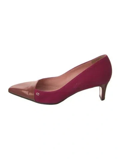 Pre-owned Escada Suede Pumps In Multi