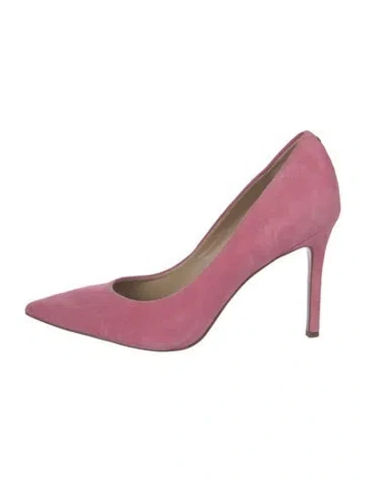 Pre-owned Escada Suede Pumps In Pink