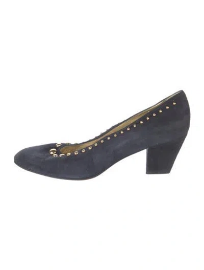 Pre-owned Escada Suede Studded Accents Pumps