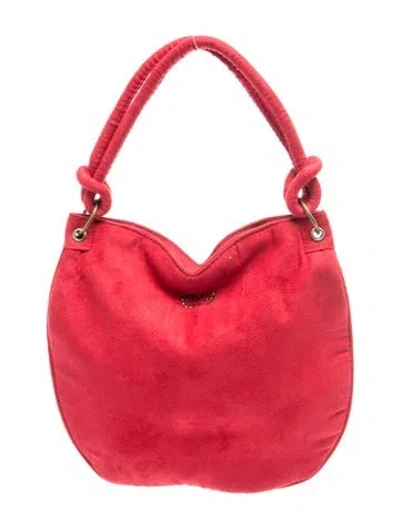 Pre-owned Escada Suede Top Handle Bag In Red