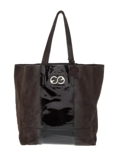 Pre-owned Escada Suede Tote In Multi