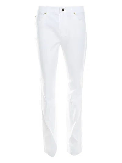 Pre-owned Escada Tessa Jeans In White