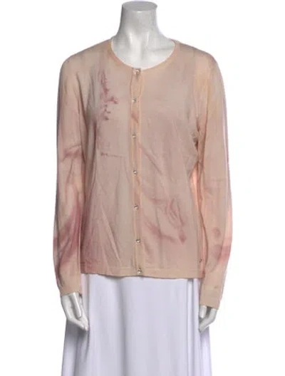 Pre-owned Escada Tie-dye Print Scoop Neck Sweater In Neutral