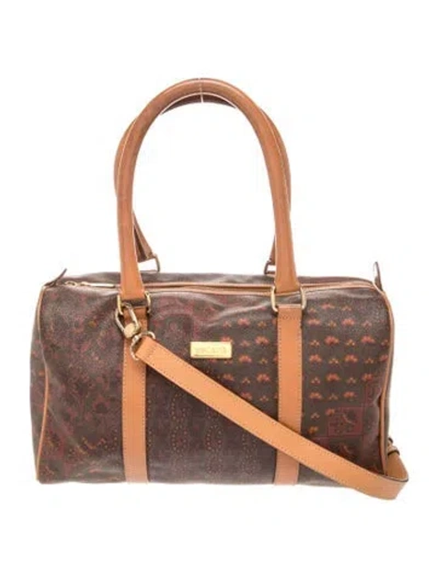 Pre-owned Escada Top Handle Bag Vintage In Brown