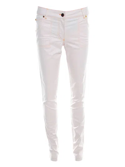 Pre-owned Escada Topstitched Jeans In Neutral