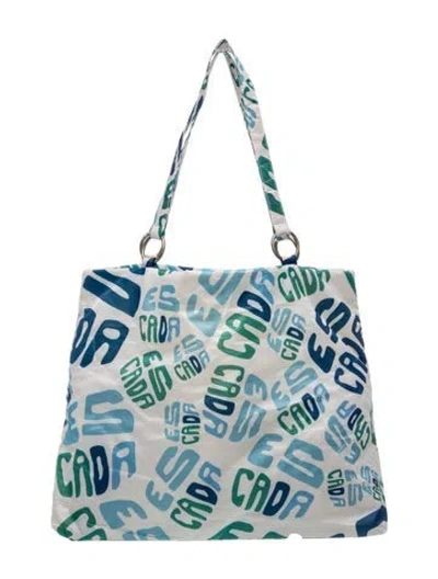 Pre-owned Escada Tote In Blue