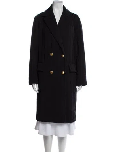 Pre-owned Escada Trench Coat In Blue