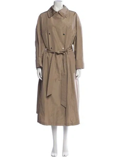 Pre-owned Escada Trench Coat In Brown