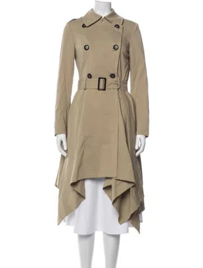 Pre-owned Escada Trench Coat In Brown/neutrals