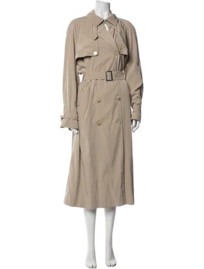 Pre-owned Escada Trench Coat In Neutrals